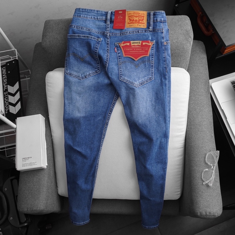Quần jean nam ống đứng màu cơ bản hàng xịn | BigBuy360 - bigbuy360.vn