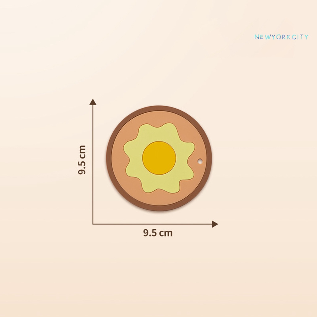 Miếng Lót Bàn Ăn Bằng Silicone Cách Nhiệt Thiết Kế Hình Quả Trứng Độc Đáo Tiện Dụng Cho Gia Đình