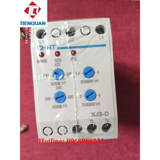 Bảo vệ mất pha XJ3-D, bảo vệ điện áp 3 pha XJ3-D, bảo vệ lỗi pha, đảo pha, lệch pha CHINT XJ3-D