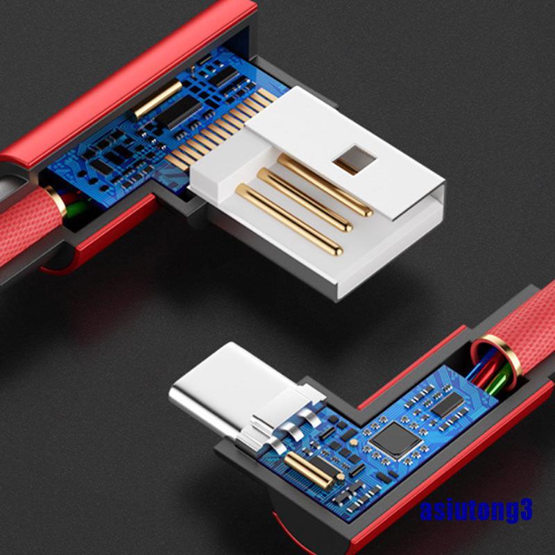 Dây cáp sạc nhanh 90 độ type c/ ios/ micro usb