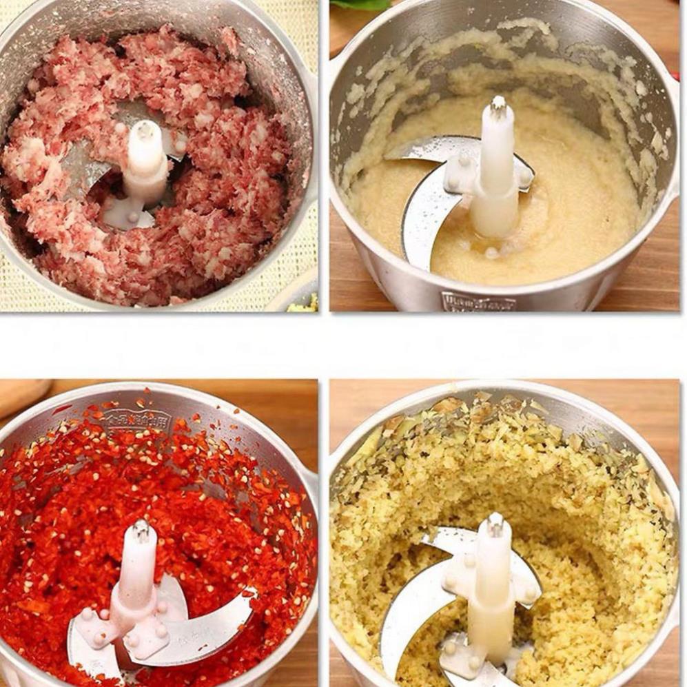 Máy xay thịt cối inox 304 4 lưỡi đa năng công suất 2500w, máy xay bear mini cầm tay siêu khỏe dễ dàng sử dụng  A29