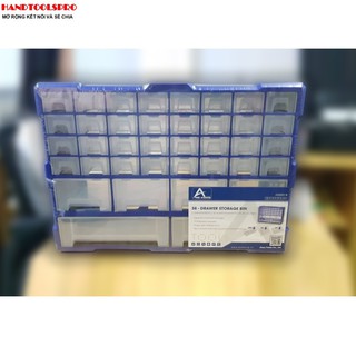 TỦ ĐỰNG LINH KIỆN 38 NGĂN A001 TACTIX 52 x 16 x 37.5 cm (HÃNG ĐỔI MÃ WP283009  WORKPRO )