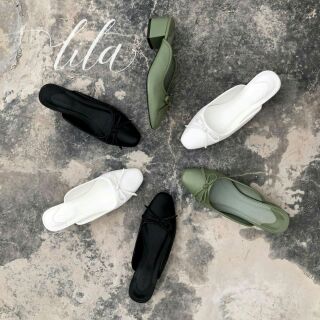 Giầy Sục nữ ZARA da bò cao 4cm