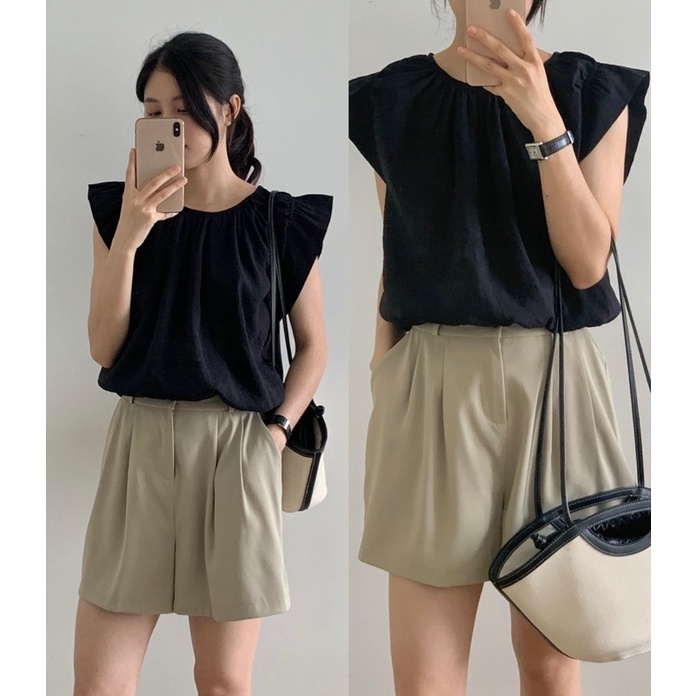 Áo thô mềm tay bo nhún_A0561