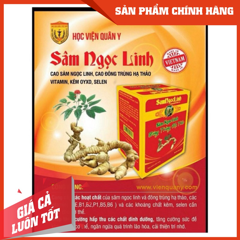 Sâm Ngọc Linh Đông Trùng Hạ Thảo - Học viện Quân y  [Chính hãng]