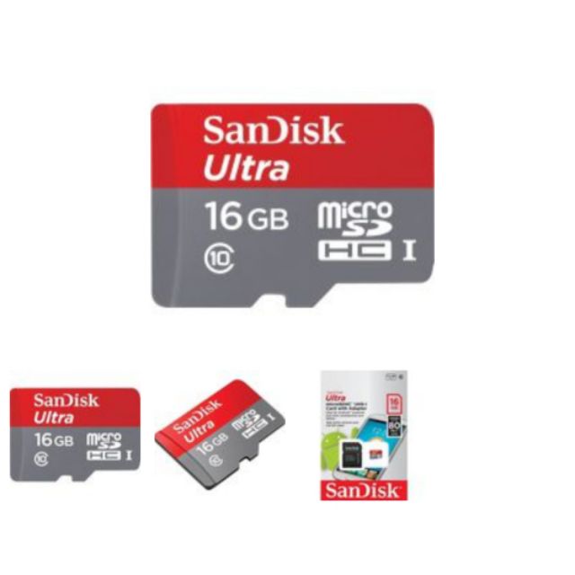 Thẻ nhớ 16GB MicroSDHC Ultra 16GB 80MB/s