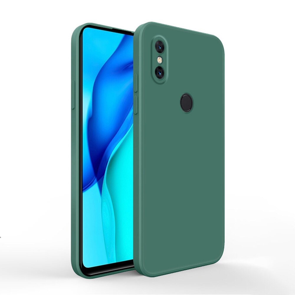 Ốp điện thoại silicon dẻo dáng vuông dễ thương bảo vệ camera dành cho Xiaomi Mi Mix 2 2s 3 A2 A3