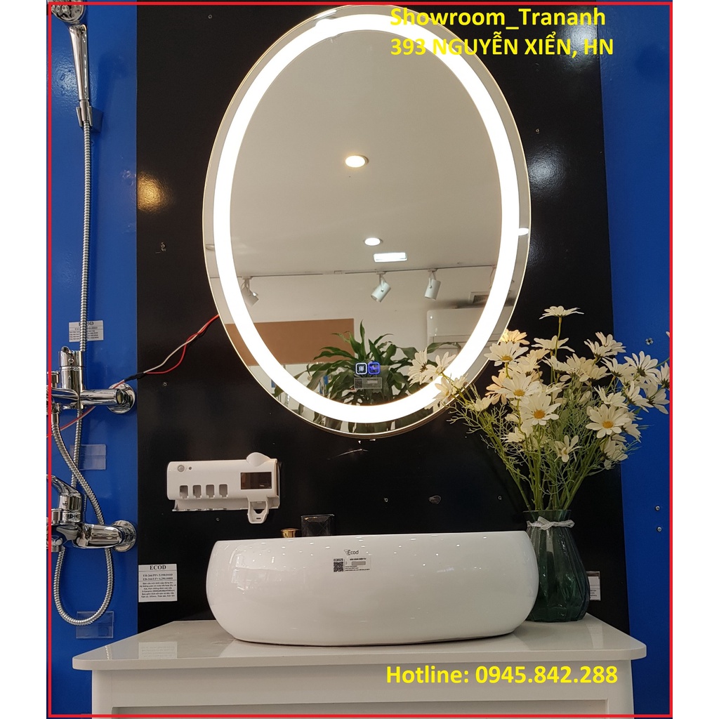 CHẬU LAVABO Oval ECOD EC8525, Chậu Rửa Tay Oval ECOD EC8525 Đặt Bàn