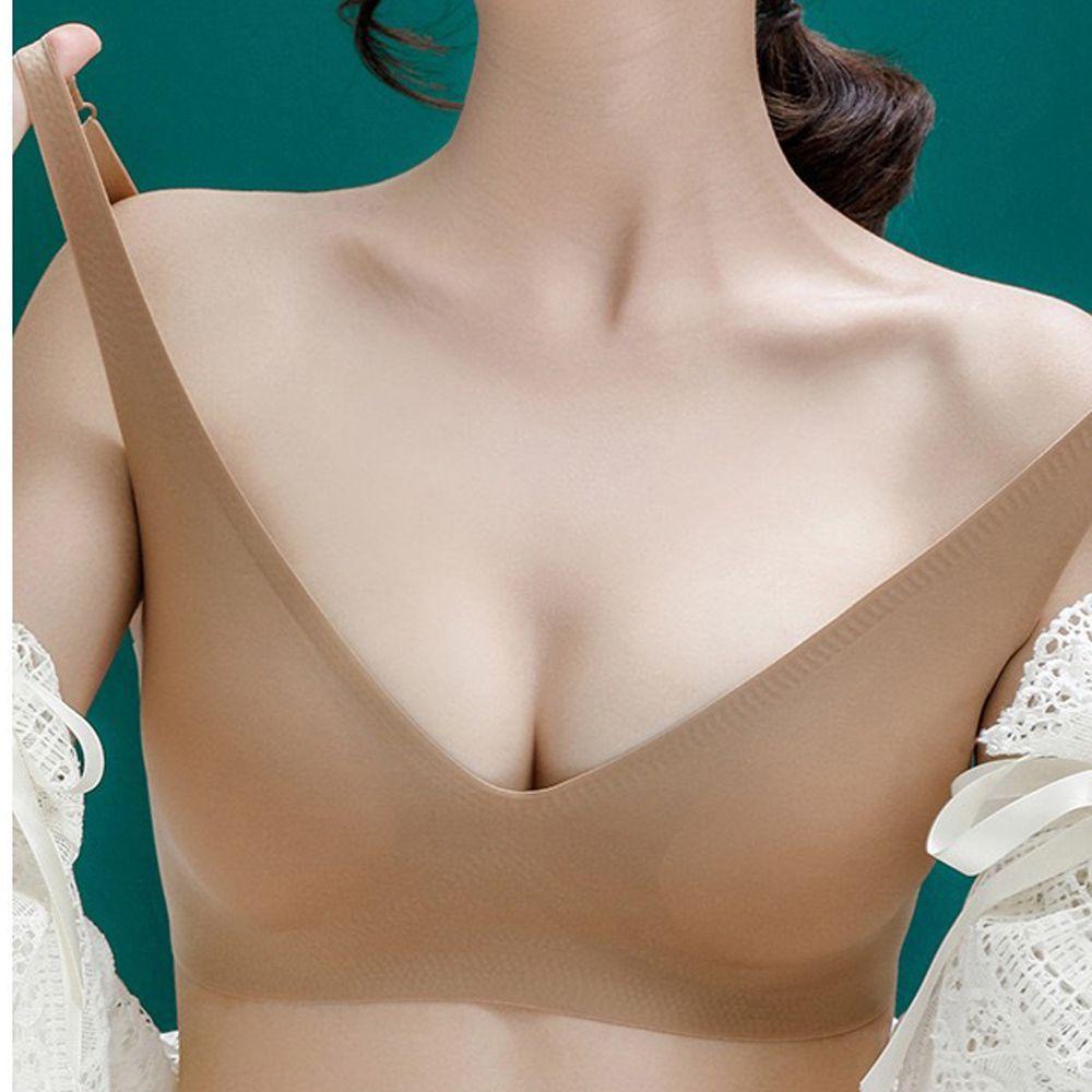 Somedayzl Quần Lót Latex Mềm Không Đường May Màu Trơn Dành Cho Nữ Mặc Ngủ
