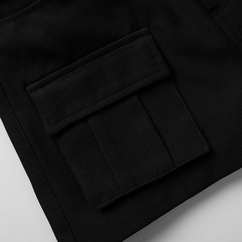 Chân váy túi hộp CHICMONKI màu đen chất kaki mềm - CMT781 EVY POCKET SKORT