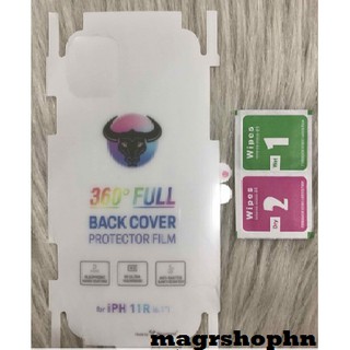 Tấm dán PPF mặt lưng iPhone 11 / 11 pro/ 11 pro max tự phục hồi trầy xước