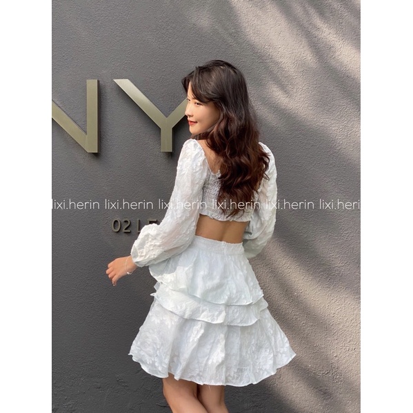 Đầm thiên nga trắng khoét eo tùng xếp tầng thời trang dự tiệc daoh phố cực xinh  SWAN DRESS | BigBuy360 - bigbuy360.vn