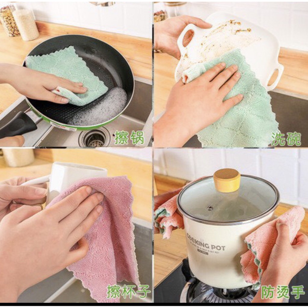 ( Sỉ ) COMBO 10 KHĂN ĐA NĂNG - SIÊU THẤM HÚT - DỄ GIẶT - KHÔNG RA LÔNG