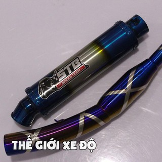 Pô STB titan full cổ bầu hơi độ bô Exciter, Winner, Raider, Sonic,GSX