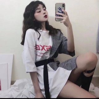 Váy phối kèm đai ulzzang siêu xinh vải đẹp