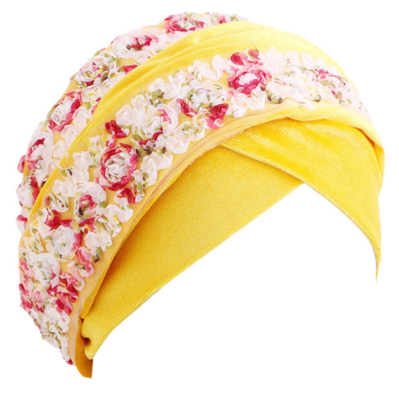 Khăn Trùm Đầu Vải Nhung Dạng Xoắn Phong Cách Bohemia