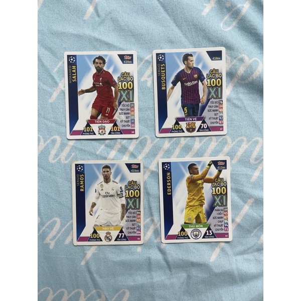 Thẻ Poca Match Attax mùa 18/19 CLB 100