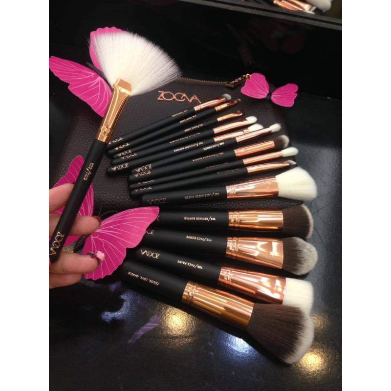 Bộ cọ Zoova (15 cây có bao da đựng cọ)