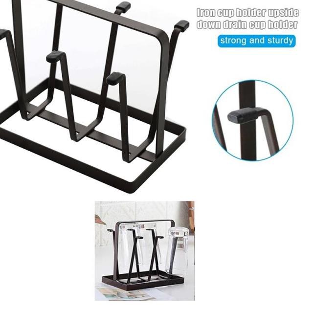 Giá Sắt Treo Ly 6 Ngăn Chống Trượt Tiện Dụng Cho Nhà Bếp / Quán Bar | BigBuy360 - bigbuy360.vn