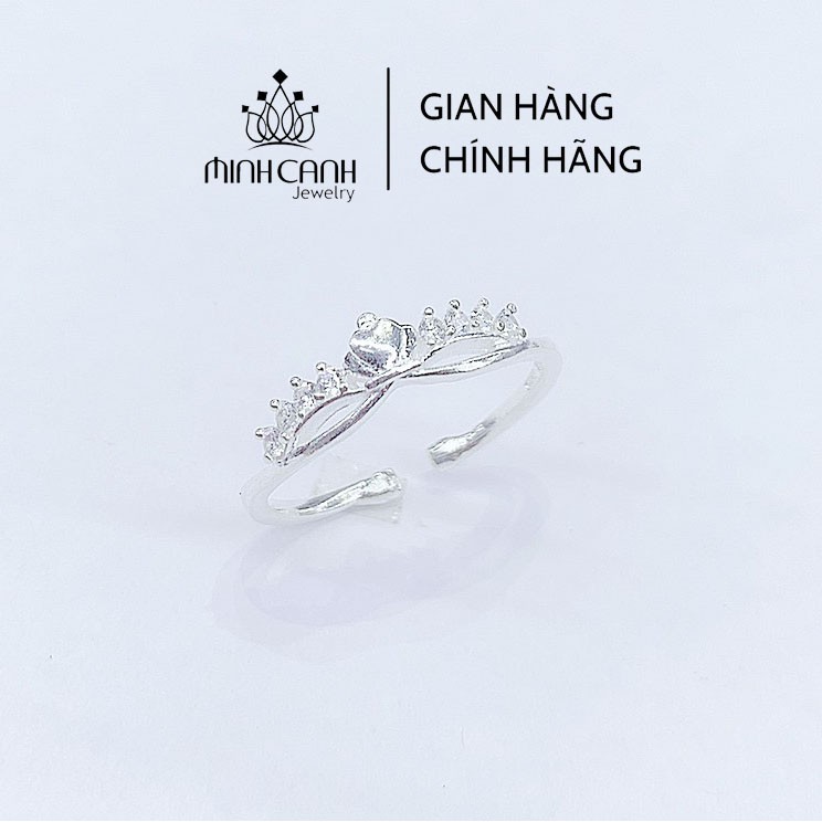 Nhẫn Bạc Nữ Hình Mặt Nạ Dáng Hở Freesize - Minh Canh Jewelry