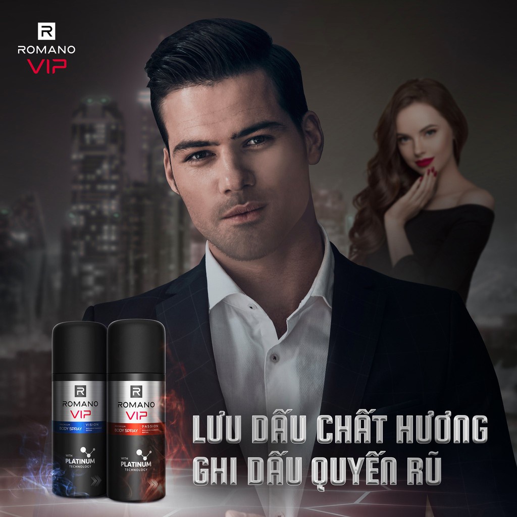 Xịt Khử Mùi Romano 150ml