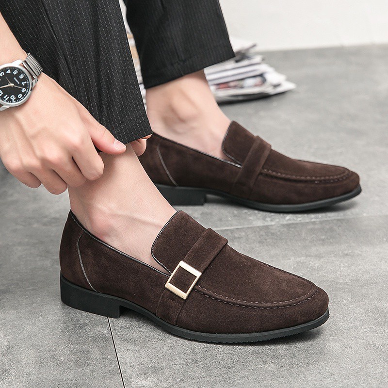 Giày Lười Da Lộn Thời Trang Cho Nam, Size 37-46