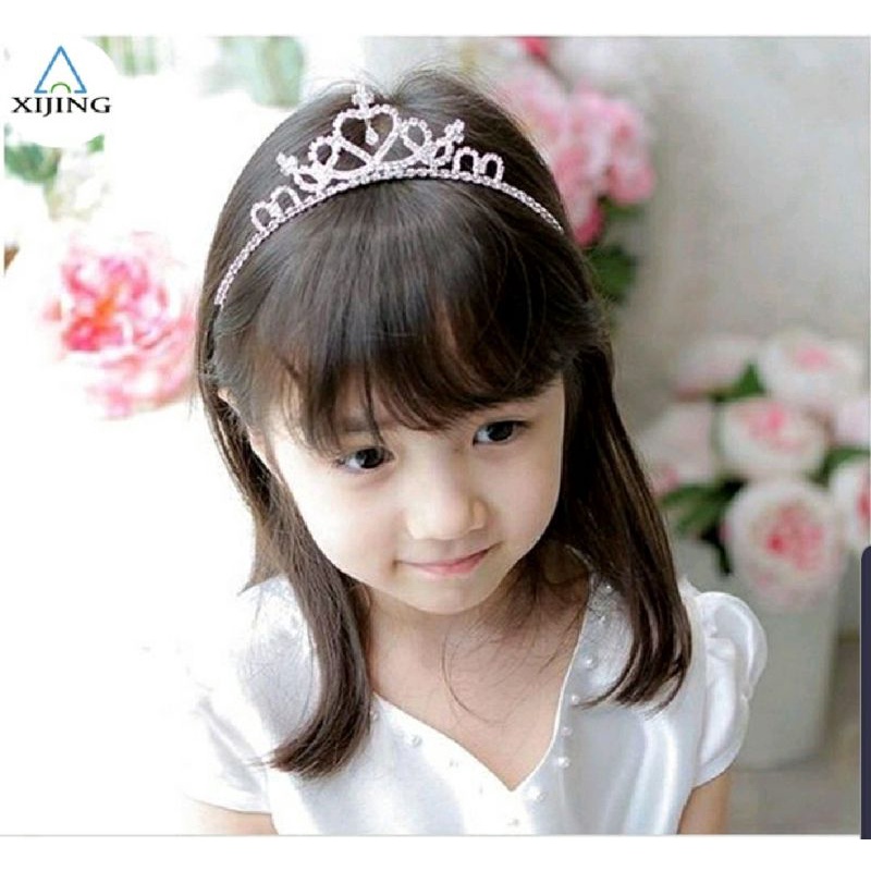 Vương miện cô dâu đính đá pha