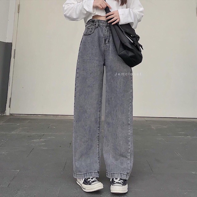 🔥Baggy Lưng Cao Ống Dài Đai Nút