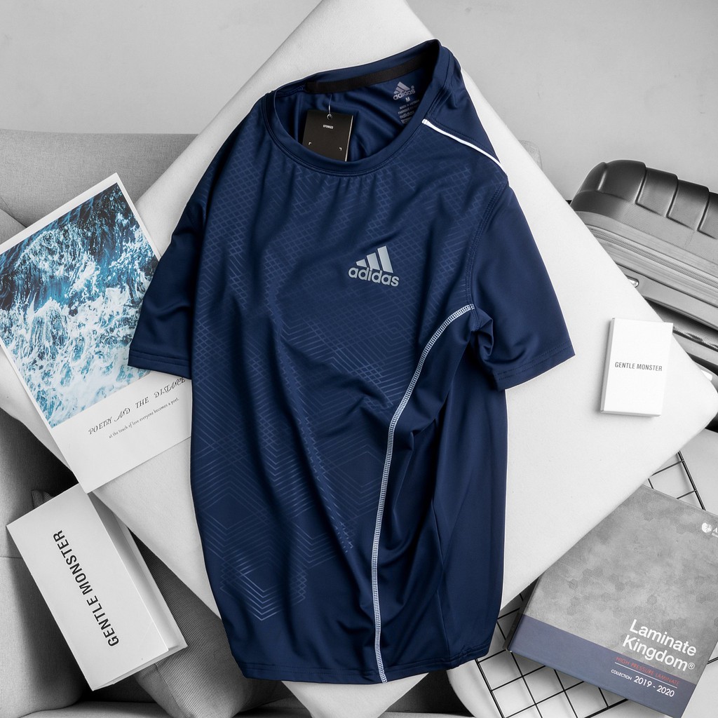 Áo thun lạnh thể thao nam, chất thun poly 4 chiều cao cấp, thoáng mát thấm hút mồ hôi, co dãn thoải mái - AT44 | BigBuy360 - bigbuy360.vn