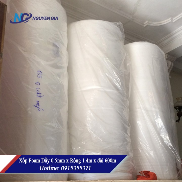 Xốp foam bọc hàng 5mm x rộng 1m x dài 100m