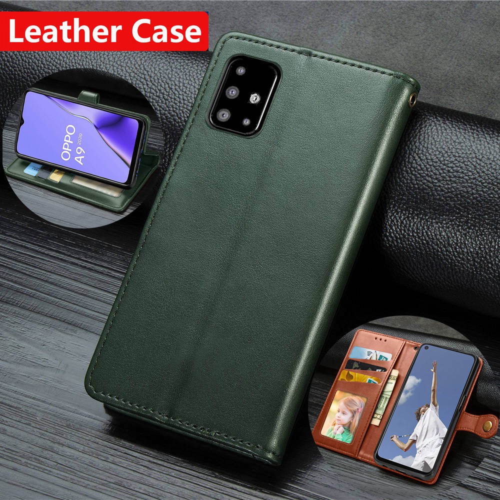 Ốp lưng điện thoại dạng ví da lật có ngăn đựng thẻ dành Samsung Galaxy A51 A71 Leather Phone Case | BigBuy360 - bigbuy360.vn
