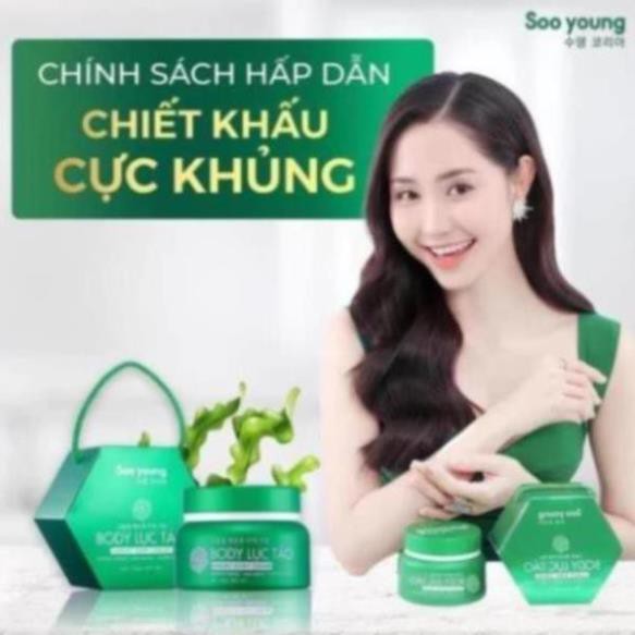 Body Lục Tảo Soo Young NHẬT BẢN , Trắng Mịn Mềm Mướt Da( CHÍNH HÃNG 100%)