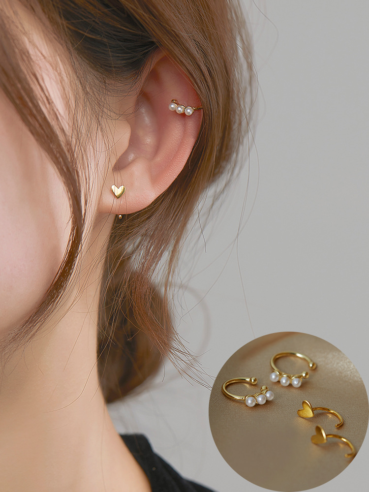 Bông Tai Mạ Bạc 925 Đính Ngọc Trai Nhân Tạo Thời Trang 2021