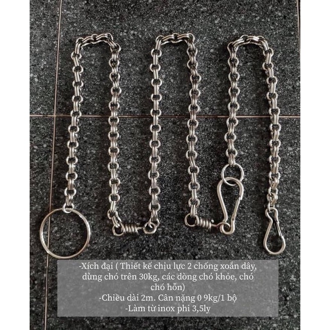 Xích chó inox size đại ( dùng cho chó trên 30kg)
