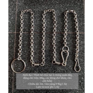 Xích chó inox size đại ( dùng cho chó trên 30kg)