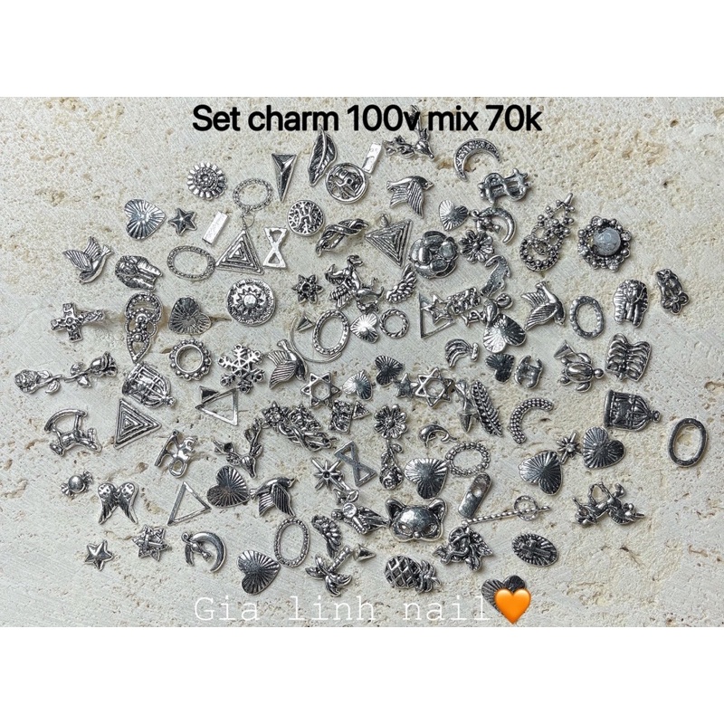 Set charm đồng 100v