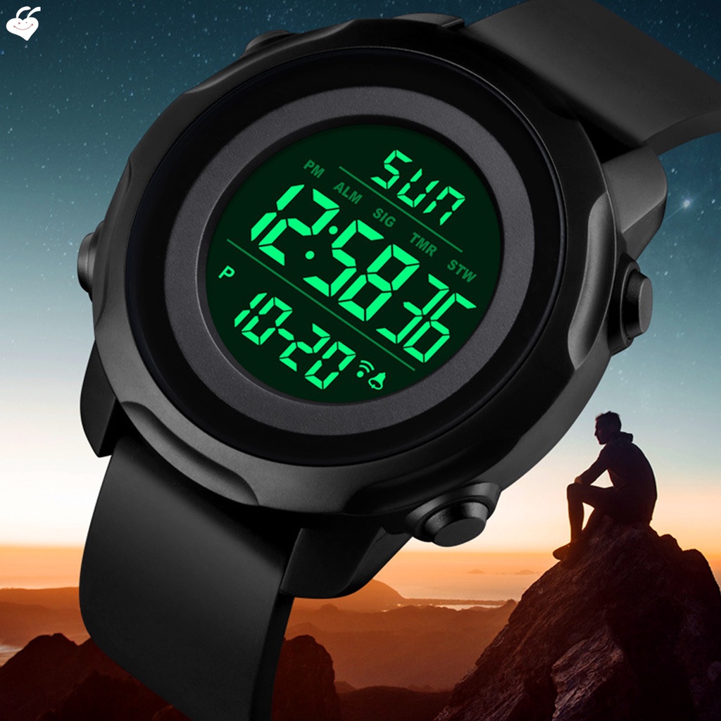 Đồng Hồ Đeo Tay Điện Tử Dây Da PU Chống Nước Phát Sáng Cho Bé Trai Gái