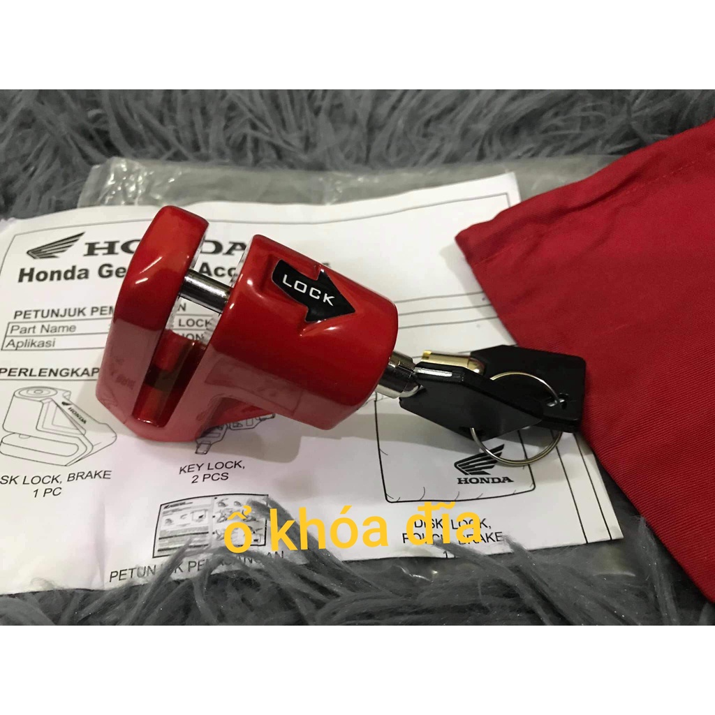Ổ khóa đĩa phanh cho xe máy Honda chính hãng