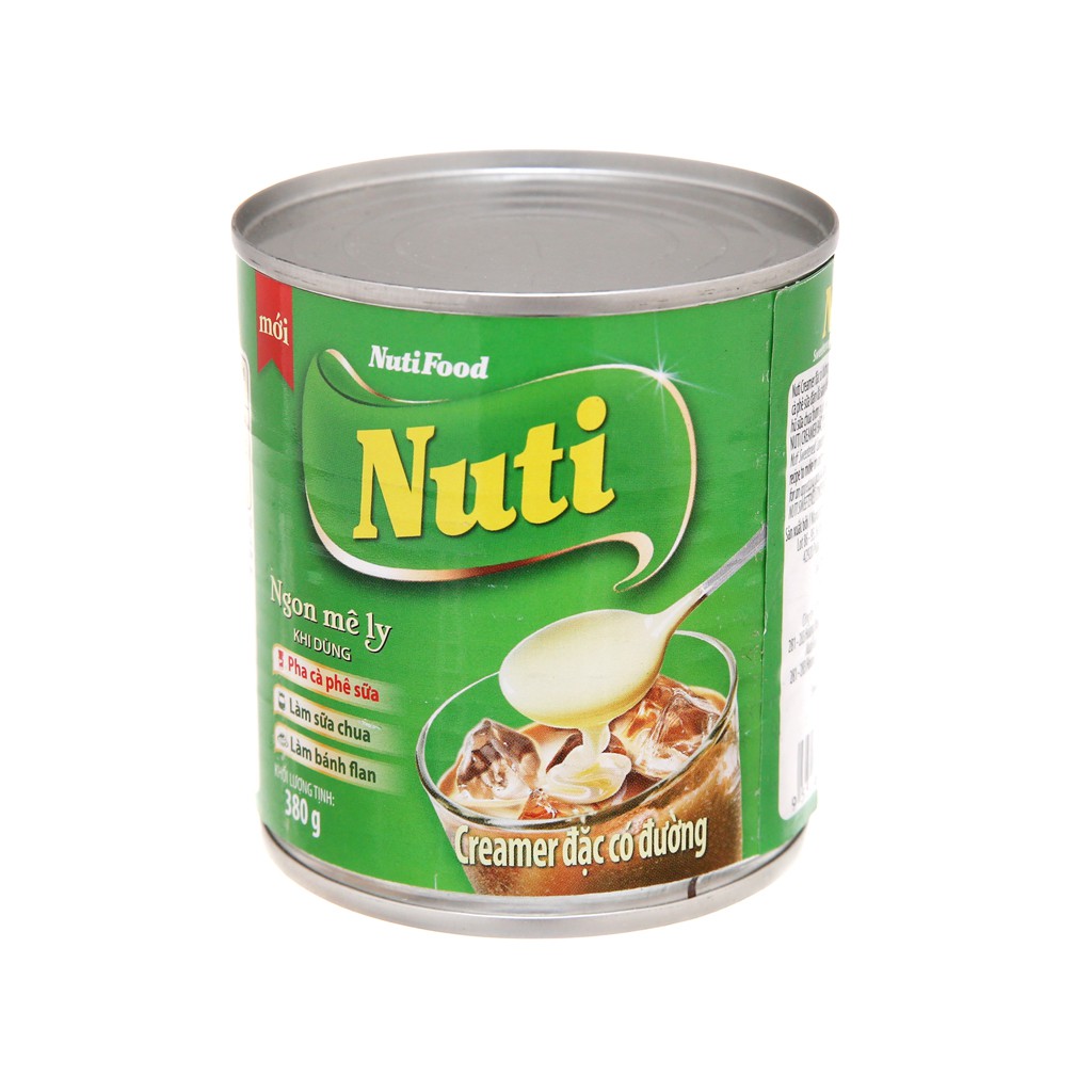 Sữa đặc Nuti xanh vị béo kem sữa 380g