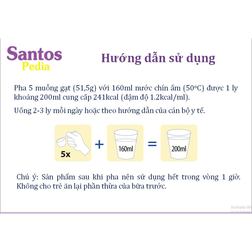 Sữa bột Santos Pedia 400g_Duchuymilk