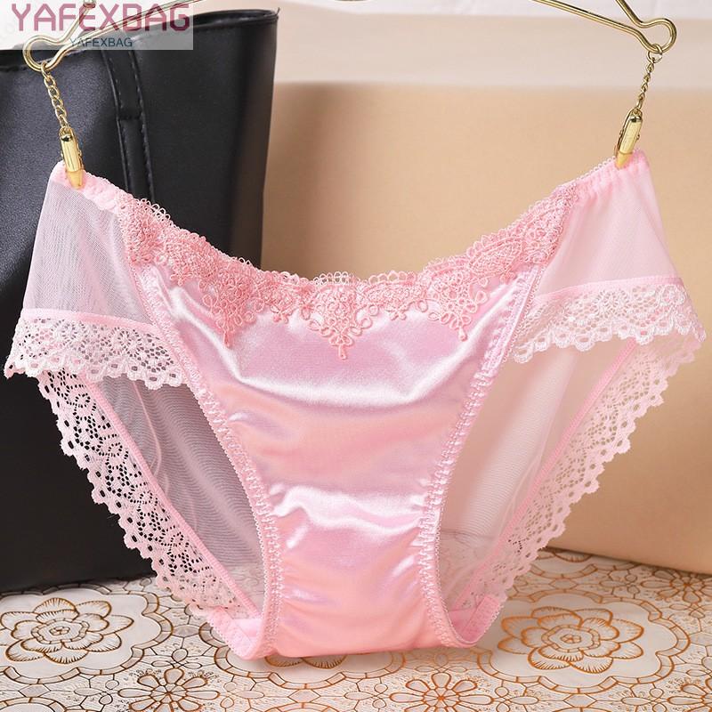 SEXY Ladies Lace French Knickers Womens Boyshorts Brief Striped Style Lingerie