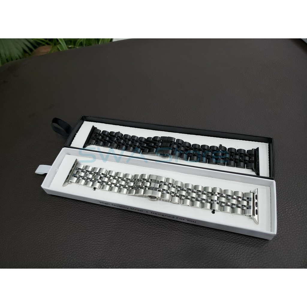 [Tặng tool cắt mắt dây] Dây kim loại 7 mắt dành cho apple watch series 1/2/3/4/5