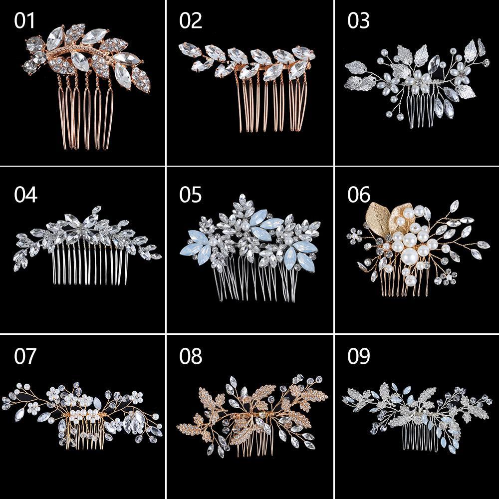 Lược Cài Tóc Hình Chiếc Lá Lãng Mạn Dành Cho Cô Dâu