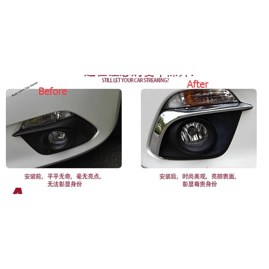 Cặp Ốp Viền Đèn Sương Mù Xe Hơi mazda 3 2014 2015 2016