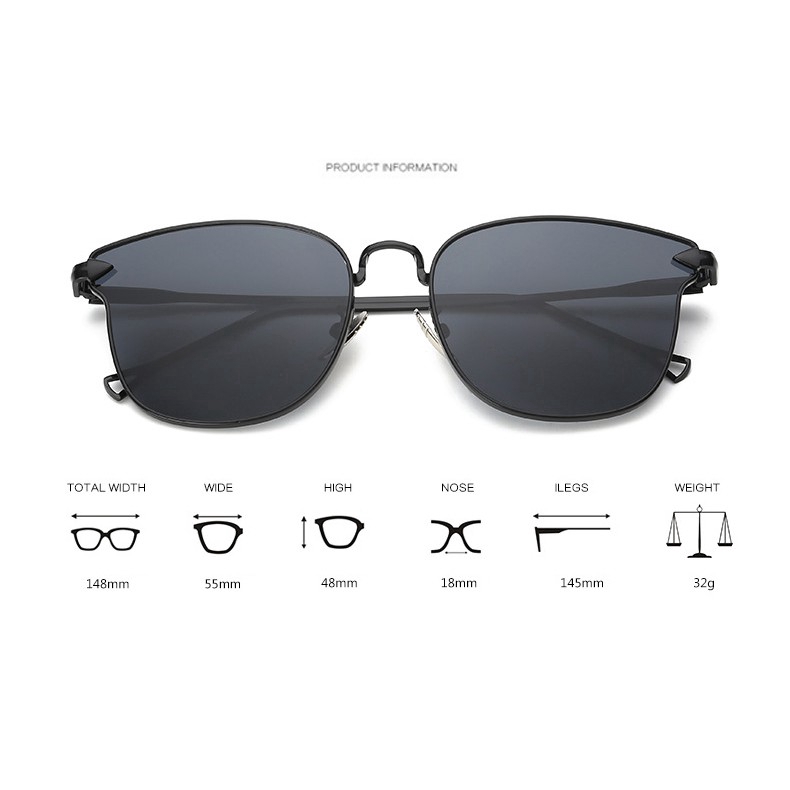 Kính mát SAMJUNE thiết kế mắt mèo phong cách cổ điển