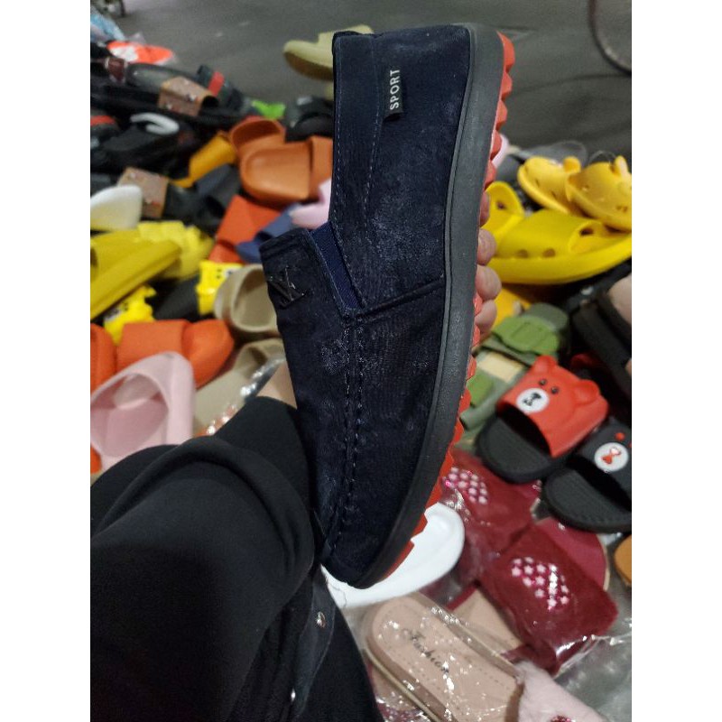 Giày Lười Nam Vải JEAN mới. form ôm chân. cực đẹp