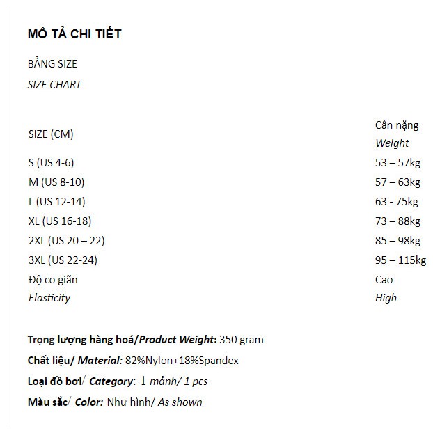 ĐỒ BƠI BIG SIZE 53-120KG (Mã:KS41859-2) | BigBuy360 - bigbuy360.vn