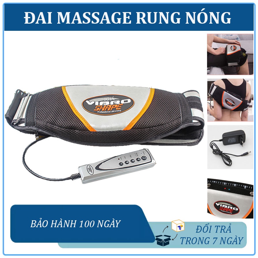 [BH 1 ĐỔI 1] ĐAI MASSAGE RUNG BỤNG VÀ TOÀN THÂN. GIẢM MỠ HIỆU QUẢ NGAY SAU VÀI TUẦN SỬ DỤNG - BẢO HÀNH 1 ĐỔI 1 TRONG 7