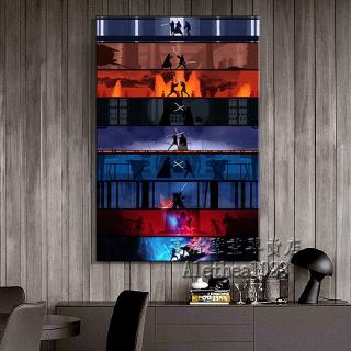 Tranh khung gỗ nguyên khối Chiến tranh giữa các vì sao Bộ sưu tập mới nhất Áp phích đơn Sự trỗi dậy của Skywalker Darth Vader Poster phim Tranh phòng khách Tranh gỗ nguyên khối Quà tặng sinh nhật Nhãn dán tường Bức tranh không khung