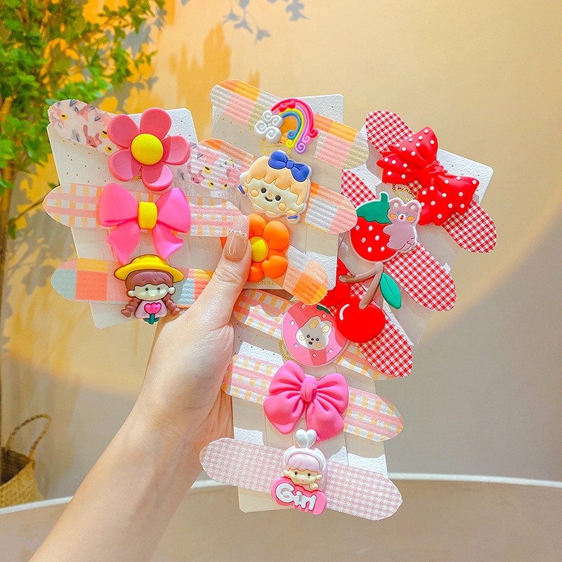 Kẹp Tóc Dán Dễ Thương Thời Trang Cho Bé Gái